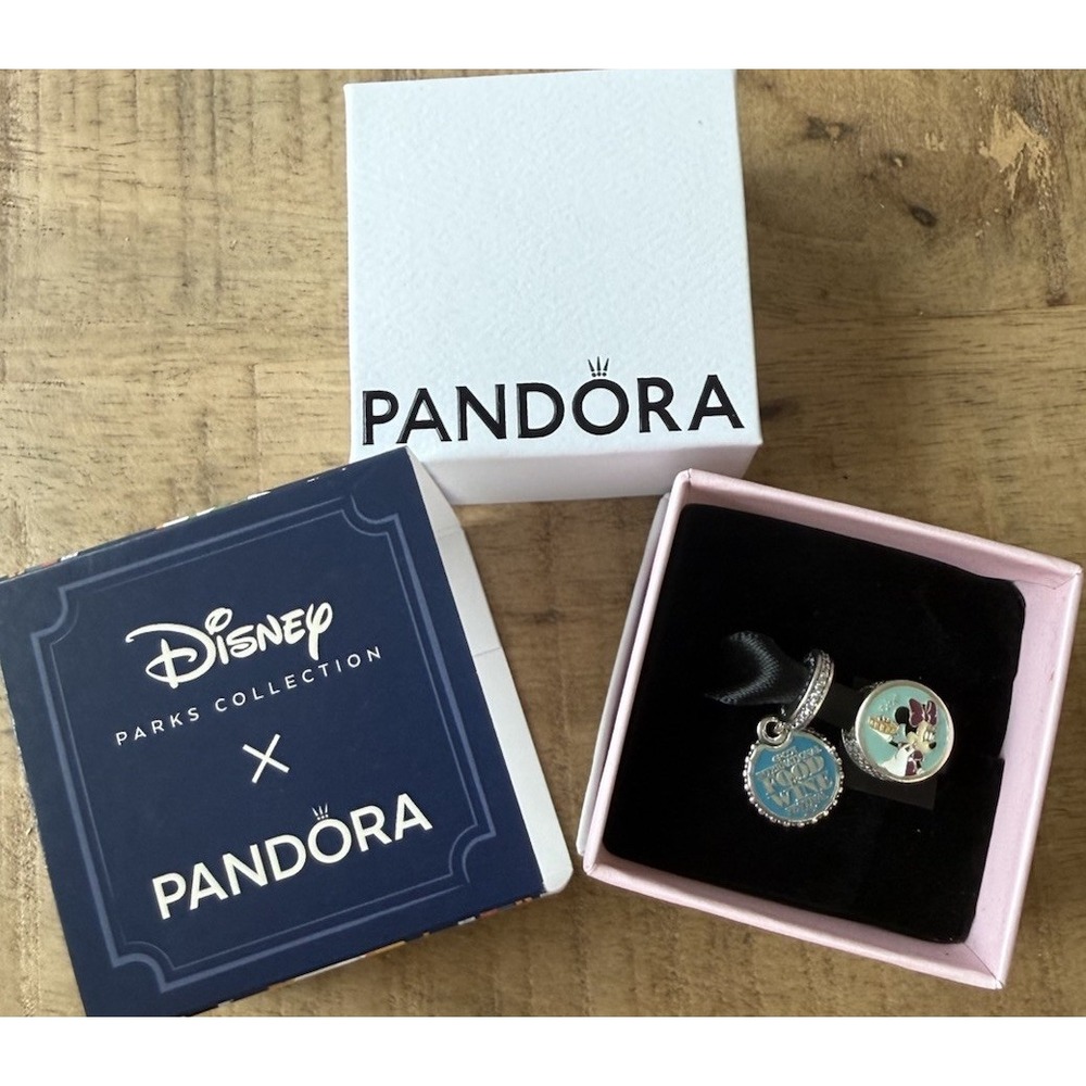 Disney Parks 2026 Epcot Food & Wine Two Pandora Charms Mickey Minnie Exclusive